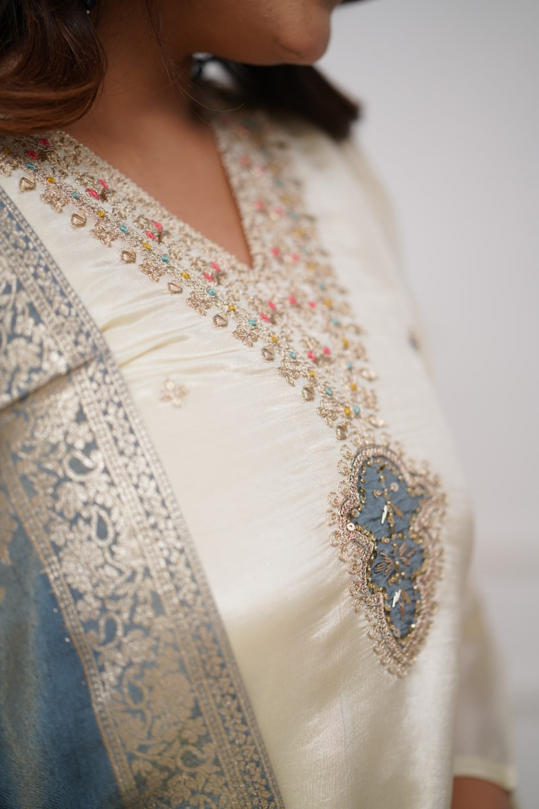 WOMEN HANDLOOM KURTA SET