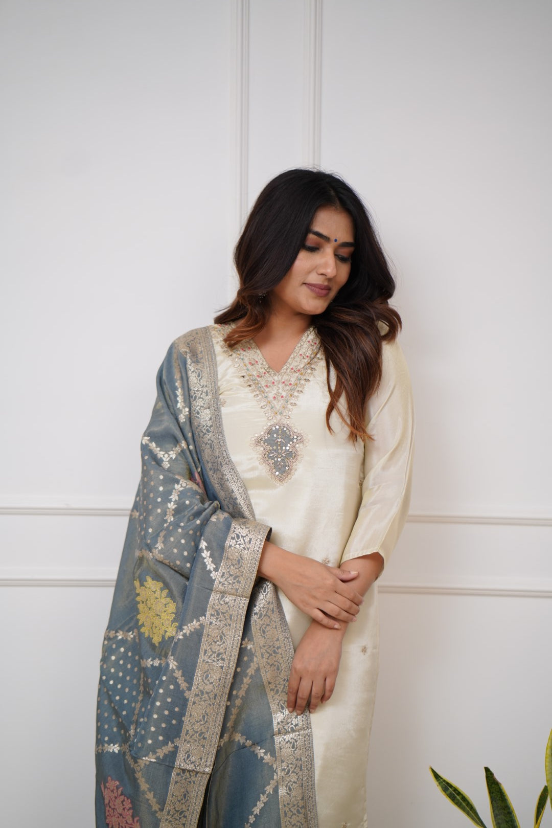 WOMEN HANDLOOM KURTA SET