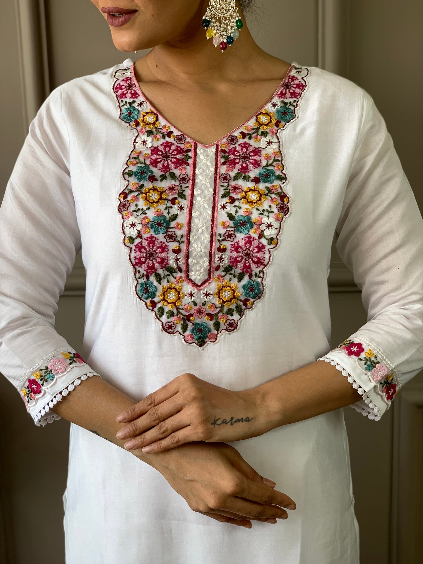 WOMEN EMBROIDERED KURTA SET