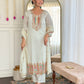 WOMEN EMBROIDERED STRAIGHT KURTA SET