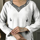 WOMEN CHANDERI KURTA SET