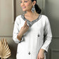 WOMEN CHANDERI KURTA SET
